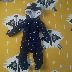 Infant winter bodysuit coat